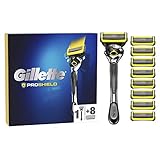Gillette ProShield Maquinilla de Afeitar Hombre con Tecnología FlexBall + 9 Cuchillas de Recambio Gillette ProShield Maquinilla de Afeitar Hombre con Tecnología FlexBall + 9 Cuchillas de Recambio