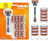 Gillette Fusion 5 Maquinilla de Afeitar Hombre + 11 Cuchillas de Recambio, Regalos Originales para Hombre Gillette Fusion 5 Maquinilla de Afeitar Hombre + 11 Cuchillas de Recambio, Regalos Originales para Hombre